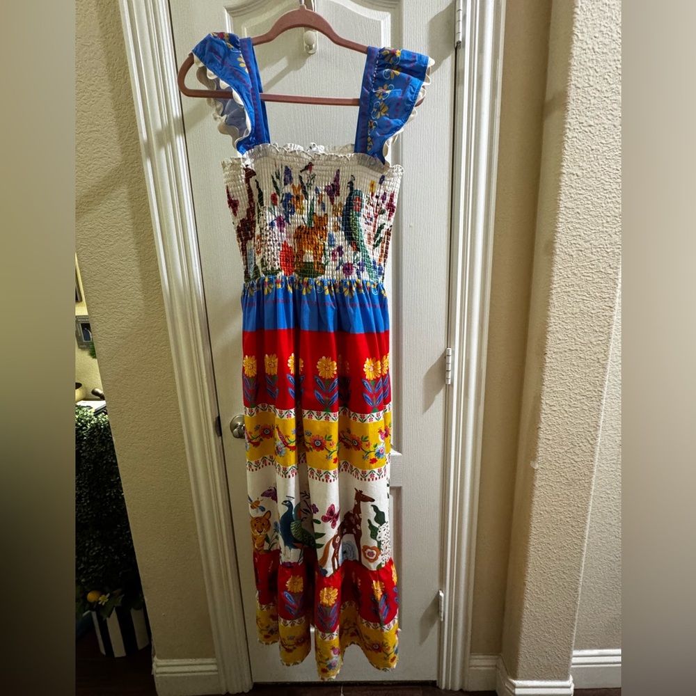 THML Colorful Patterned Midi Dress